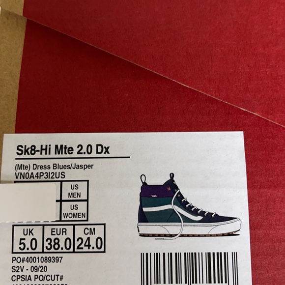 Vans Sk8-Hi Mte 2.0 Dx Dress Blues/Jasper WMNS - Picture 16 of 16